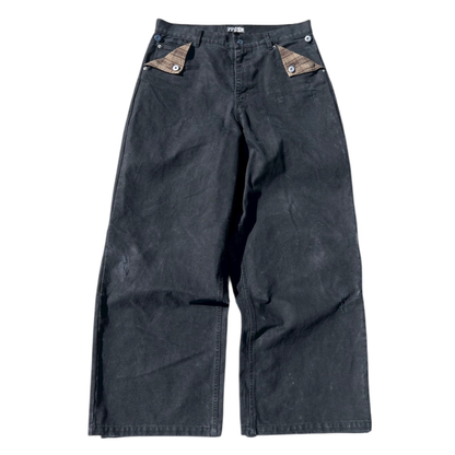 Black Canvas Pants