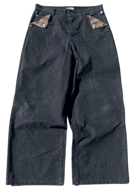Black Canvas Pants